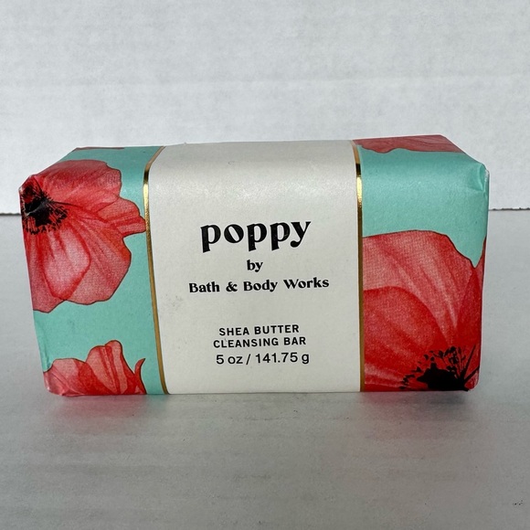 Bath & Body Works Other - New Bath & Body Works Poppy Shea Butter Cleansing Bar 5oz Soap Discontinued Pear